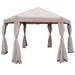 13' X 13' Steel Polyester Pop-Up Outdoor Canopy Gazebo with Storage Bag
