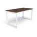 Compel Pivit Reversible Desk Wood/Metal in White/Brown | 30" H x 72" W x 30" D | Wayfair PIV-OF-7230-CW-WHT-BNDL