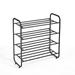 Rebrilliant Artifact 12 Pair Shoe Rack Metal in Black | 26.77 H x 23.62 W x 10.23 D in | Wayfair CB63E14C33744D1D90D96DA02E2FD030