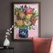 Red Barrel Studio® Bouquet In A Vase II Premium Framed Canvas- Ready To Hang Canvas, Solid Wood in Green/Pink/Red | 27 H x 18 W in | Wayfair