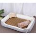 Tucker Murphy Pet™ Carriann Bolster Dog Bed Suede/Cotton in White | 7.87 H x 31.5 W x 23.6 D in | Wayfair 6C74C24ECEB141A98C671B5971770EFE