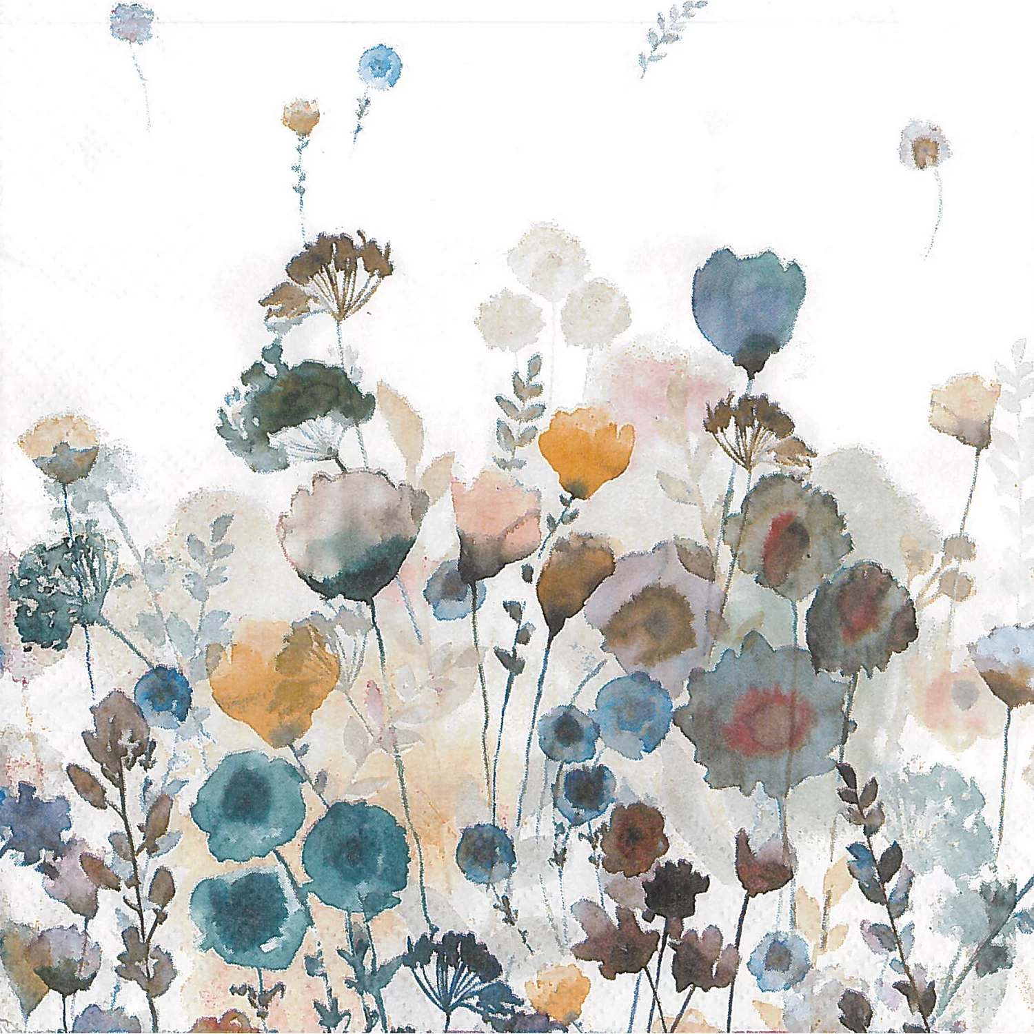 Papierservietten Blumenwiese, 33 x 33 cm, 20 Stück Image