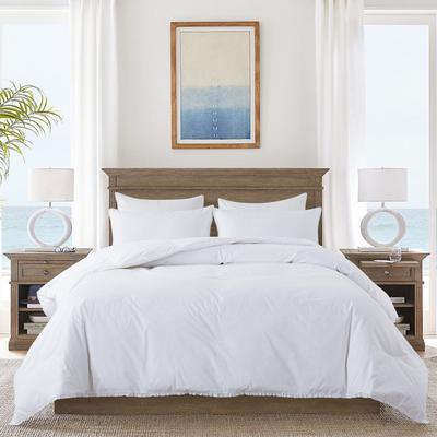 Ruffled Edge Down Comforter by St. James Home in White (Size KING)