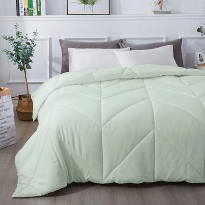 Chevron Stitch Down Alternative Comforter by St. James Home in Dewkist (Size FL/QUE)