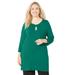 Plus Size Women's Liz&Me® Swing Tunic Top by Liz&Me in Clover Green (Size 0X)