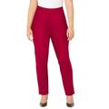 Plus Size Women's Liz&Me® Slim Leg Ponte Knit Pant by Liz&Me in Classic Red (Size 6X)