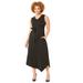 Plus Size Women's Liz&Me® Sleeveless Ponte Knit Dress by Liz&Me in Black (Size 2X)