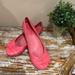 Nine West Shoes | Coral Nine West Slip On Flat. Woman’s 8.5 Synthetic. | Color: Red | Size: 8.5