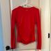 Athleta Tops | Athleta Womens Momentum Seamless Top. Barely Worn. Size Womens Small. | Color: Orange/Red | Size: S