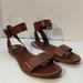 Madewell Shoes | Euc Madewell The Boardwalk Ankle Strap Sandal Size 5 1/2 | Color: Brown/Tan | Size: 5.5