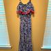Lilly Pulitzer Dresses | Lilly Pulitzer Blue Maxi Lobster Print Dress, Size Xxs (Fits Like 2-4) | Color: Blue | Size: Xxs