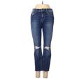 Joe's Jeans Jeans - Low Rise Skinny Leg Denim: Blue Bottoms - Women's Size 26 - Sandwash