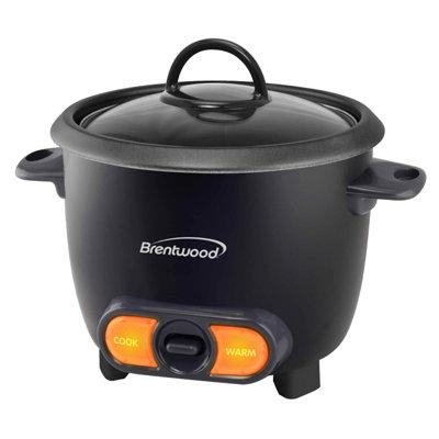 Brentwood 6 Cup Rice Cooker Aluminum/Steel | 6.25 ...