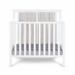 Suite Bebe Connelly 3-in-1 Mini Convertible Crib w/ Mattress Wood in Gray/White | 41 H x 26 W x 42.5 D in | Wayfair 27599-WH