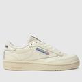 Reebok club c 85 trainers in white & blue