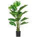 Costway 5 Feet Artificial Tree Faux Monstera Deliciosa Plant for Home Indoor and Outdoor