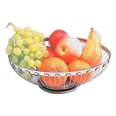 Cent Obstkorb Brotkorb silberfarben silber, 15x6.5x20 cm Image