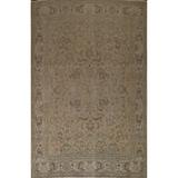 Distressed Floral Tabriz Persian Area Rug Wool Hand-knotted Carpet - 9'4" x 12'4"