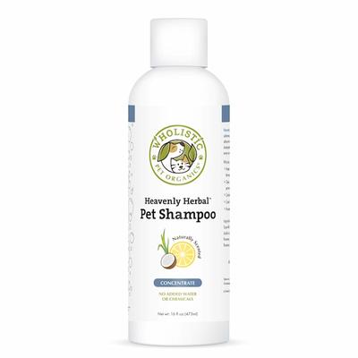 Wholistic Pet Organics Heavenly Herbal Shampoo Concentrate for Dogs and Cats, 16 fl. oz., 16 FZ