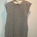 Madewell Dresses | Madewell Short Cotton Stripe Dress With Zip Back | Color: Black/White | Size: S