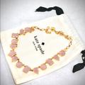 Kate Spade Jewelry | Kate Spade New York Nwotgold-Plated Sea Stone Collar Necklace | Color: Gold/Pink | Size: 18”L