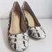 Coach Shoes | Coach Georgina Snakeskin Heels | Color: Black/White | Size: 7.5