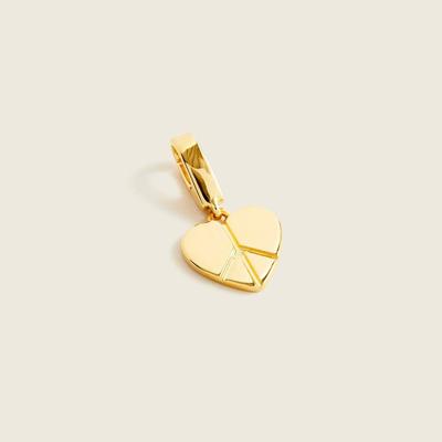 J. Crew Jewelry | J. Crew Nwt 14k Gold-Plated Peace Heart Charm | Color: Gold | Size: Os