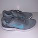 Nike Shoes | Nike Flex Experience Rn 4 Womens Shoes Cool Blue Grey Gray White Size 9 | Color: Gray/Green | Size: 9