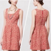 Anthropologie Dresses | Maeve Anthropologie Leopard Print Dress Caldera Fit And Flare Red Tan M | Color: Red/Tan | Size: M