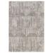 White 96 x 63 x 0.33 in Area Rug - 17 Stories Striped Handmade Area Rug in Gray/Cream Polyester/Wool | 96 H x 63 W x 0.33 D in | Wayfair