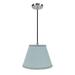 Winston Porter Pedro 1 - Light Single Cone Pendant Fabric in Blue | 9.5 H x 13 W x 7 D in | Wayfair BD2FA1DF5A6E4383B7D8073ABBF36313