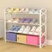 Rebrilliant Multi-Layer 12 Pair Shoe Rack Plastic in White | 23.62 H x 25.59 W x 7.48 D in | Wayfair 063A364257DB46FC9F48AF7DBC394415