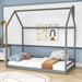 Isabelle & Max™ Falken Wood House Platform Bed in Gray | 75 H x 42 W x 78 D in | Wayfair B95664712AB04D82B5463E53776BD8C4