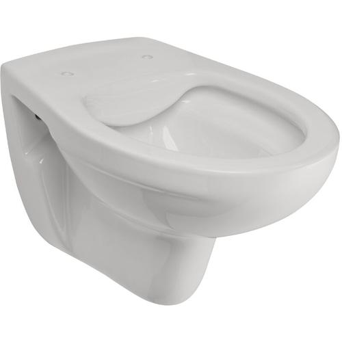 Hänge wc spülrandlos in Manhattan-Grau, Wand-WC mit Abgang waagerecht, Tiefspül wc ohne Spülrand,