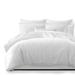 Classic Waffle White Duvet Cover and Pillow Sham(s) Set