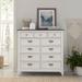 Allyson Park Wirebrushed White Charcoal 11 Drawer Chesser