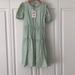 Zara Dresses | Nwt Zara Kids Mint Green Puff Sleeve Dress Size 6 | Color: Green | Size: 6g