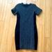 J. Crew Dresses | J Crew Wool And Leather Trim Dress - Black And Gray - Size 0 | Color: Black/Gray | Size: 0