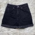 Levi's Shorts | Levi’s Vintage Orange Tab High Waist Denim Black Shorts 26” Waist | Color: Black | Size: 7j