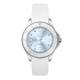 ICE-WATCH - Ice Steel White Pastel Blue - Women's Wristwatch With Silicon Strap - 020365 (Small)