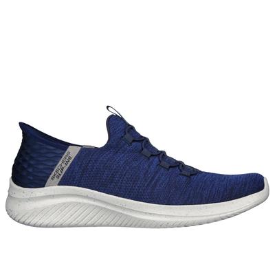 Skechers Men's Slip-ins: Ultra Flex 3.0 - Right Away Sneaker | Size 10.0 Wide | Navy Blue | Textile/Synthetic | Vegan | Machine Washable