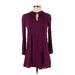 Old Navy Casual Dress - A-Line: Purple Print Dresses - Women's Size X-Small