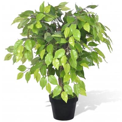 Künstlicher Zwerg-Ficus mit Topf 60 cm vidaXL424104