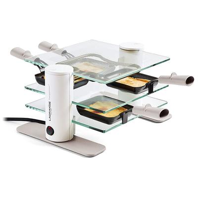 Raclette maschine 4 personen 600w in glas Lagrange 009408