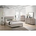 Latitude Run® Alvear Upholstered Standard 6 Piece Bedroom Set Upholstered in Brown/Gray | 46 H x 62.8 W x 87.75 D in | Wayfair