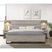 Latitude Run® Alvear Upholstered Standard 3 Piece Bedroom Set Upholstered in Brown/Gray | 46 H x 78.6 W x 87.75 D in | Wayfair