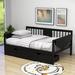 Harriet Bee Full Size Daybed w/ 2 Drawers Wood in Brown | 34 H x 56 W x 79 D in | Wayfair 45FBD79D8DFE476083687A72B0442BC3