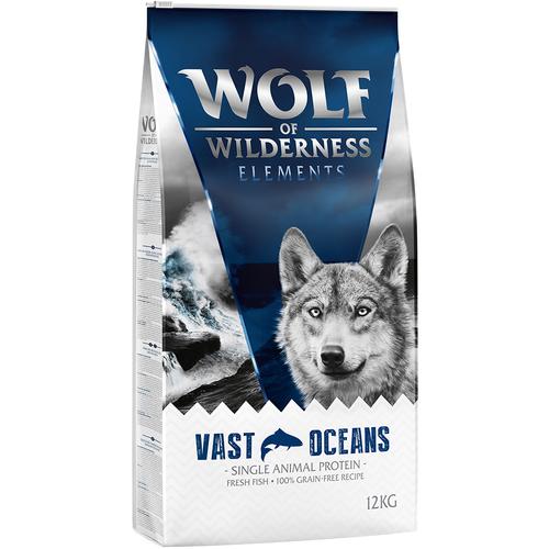 12kg Vast Oceans Fisch Monoprotein Wolf of Wilderness Hundefutter trocken getreidefrei