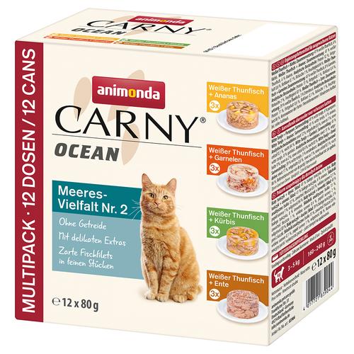 24 x 80g Ocean Mix 2 (4 Sorten) animonda Carny Katzenfutter nass