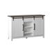 Modern Farmhouse Sideboard with Wine Storage and Sliding Barn Doors